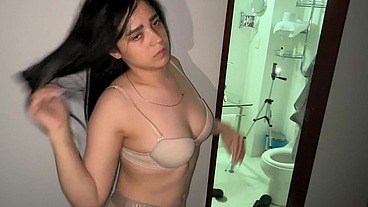 Very Hot and Wanting Penis My StepCousin Grabs Me in the Shower I Fuck Her Hard from Behind