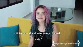 Luna is shy in her first time on camera: Full Scene - RegularGuyAdventures