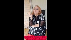 Mistress V Smoking a Mini Cigar and Talks About