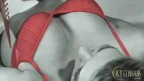 'Saucy siren Alicia inhales hot cum, savoring every lickable drop'