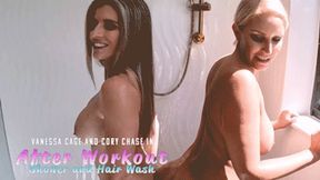 Vanessa Cage and Cory Chase - After Workout Shower and Hair Wash (HD-720)