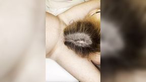 Big cocked bimbo binds his solitary testicle, then strokes his erect penis&#x1F32D; with medical exam gloves
