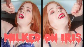 Amateur Red Head Milking Table - Cum on Iris Keenkade HD
