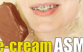 Food fetish ice-cream video ASMR