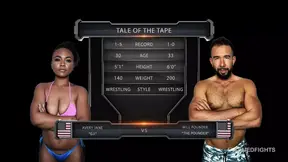 Avery Jane vs Will Pounder - Interracial Hardcore Sex Fight
