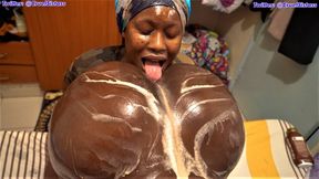 Neli eats Bumboo's ass sweat & chocolate icecream cake part 2