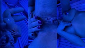 naughty girl in solarium