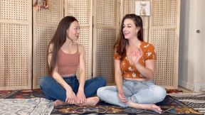 Superbowl bet FOOT WORSHIP - NATASHA TY & INDICA JANE HIDEF