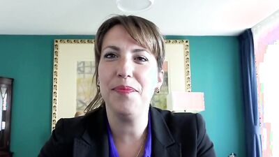 POV cute mom was asked for a blowjob and sex before going to work