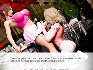Barefaced Afterparty #01 - Golden-haired College Angel Likes GIANT Shemale hentai Weenie Inside Her Throat