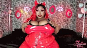 Sinful Sensual Red PVC BBW Bodytease (MP4 Version)
