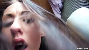 Ripped Czech teens get pounded and squirted all over the place