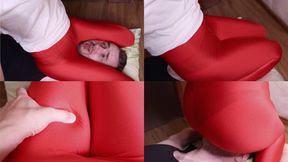 Hungry red leggings