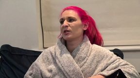 Amber Deen gets ravaged by Jonny Cooer's cock&#x1F32D; from behind, her colored locks a mess of sweat