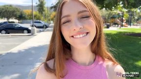 Dirty teenager Myra screams for more rough sex in her XXX debut