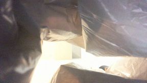 Tiny Human Creeping around in Giantess Trash POV 1080