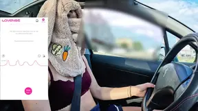 A friend of mine is filming me while I drive and a fan controls my lovense vibrator remotely