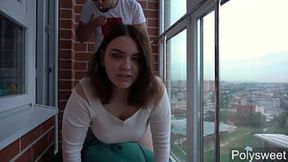 Blindly ravished on the balcony, apathy ensues