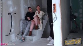 touriste francaise baisee par 2 gars sur un chantier en espagne - bts