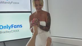 Hottest Girl On Earth Rubs Your Feet, then Legs, Then Takes A Creampie!!