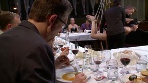 Public Disgrace: Nerine Mechanique Served Up And Fucked At A Dinner Soiree