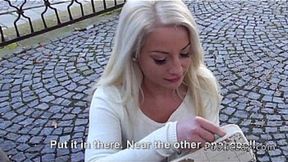 Blonde Hungarian student gets paid for sex