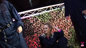 Slacking chicks get facefucked into sloppy orgies by hung cocks and get cum dripped on their chins