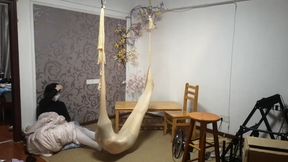 Five Pantyhose Encasement Mummfication Suspension