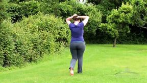 Busty Beryl Enjoys a Steamy Shower&#x1F6BF; Post-Outdoor Walk