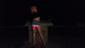 led glowing skirt and sex