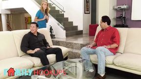 Family hook ups porn with mystery Hannah Hays from Family Hookups