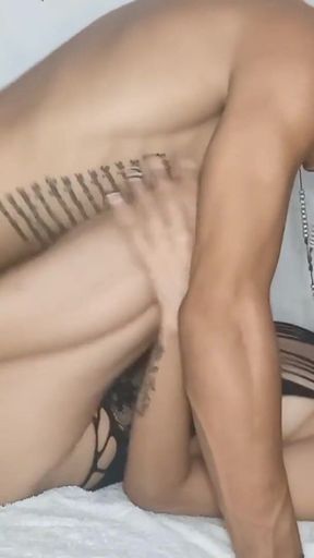 Unforgettable moment from &quot;I interrupt my stepbrother to give him a good blowjob on his big cock and then ask him to fuck&quot;