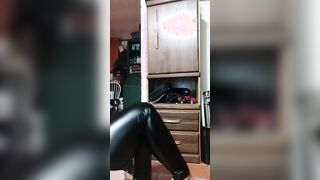 Ferralyn dangles her heels