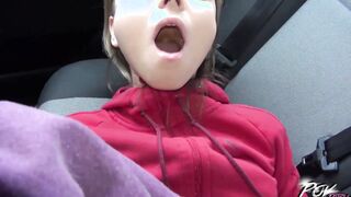 Multiorgasmic bimbo Gina Gerson rides stranger into vehicle for her satisfaction