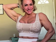 Hot blonde with big boobs solo