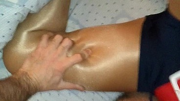Nylonxtreme - update #38 - Nylon encasement blowjob golden legs 2