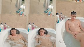 undressed got knocked exhausted while bathing long day