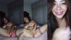 tenia tiempo sin follar asi que me masturbo pensando en mi novio y lo sube a la web