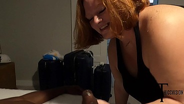 JAY PLAYHARD CATCHES JULIE GINGER SUCKING BBC AND JOINS IN TO SLUT HER OUT