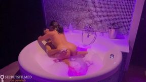 Relaxing in jacuzzi with GF, got rough-fucked instead