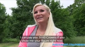 PublicSex Slutty looking blonde with big boobs fucking outdoors