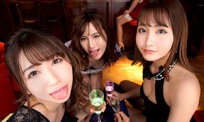 Real Sex Survival – Pacolor Japan Vr 1; Virtual Japanese Game Show Harem Sex - Maika Misaki, Mei Osaka And Ruka Aise