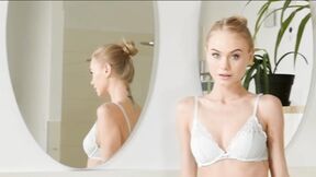 Fresh-faced Euro babe first porn audition