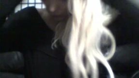 Hot Blonde Bombshell Fucks a Glass Bottle