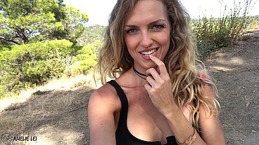 Alone outdoor! Do you jerk off with me? [GER]