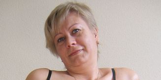 Happy mature amateur wife with a big vagina.
