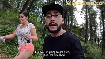 Once again I go out with my friend Teresa for a walk but we get lost and she decides that the best option is to fuck while they find us!