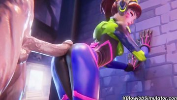Overwatch Dva sex compilation