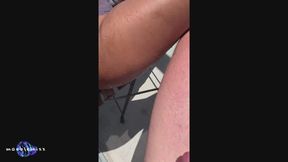 Sexy Indian Gets A Sneaky Golden Shower On Balcony