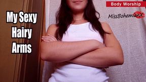 My Sexy Hairy Arms - All Natural Woman Body Hair Fetish - SD MP4